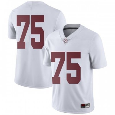 Men's Alabama Crimson Tide #75 Tommy Brown White Limited NCAA College Football Jersey 2403BPTL1